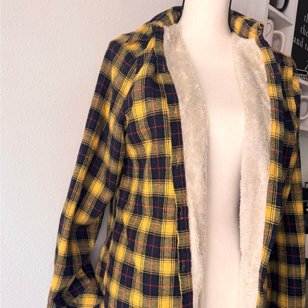 Checkered Teddy Button Up - Picture 5 of 9